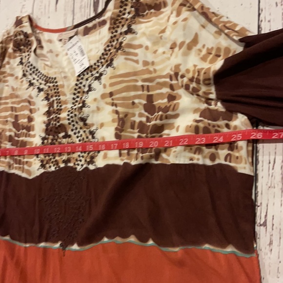 NWT Dressbarn tie dye look blouse - Picture 6 of 9